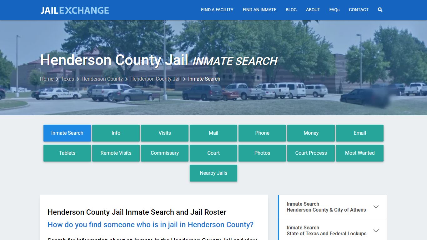 Inmate Search: Roster & Mugshots - Henderson County Jail, TX